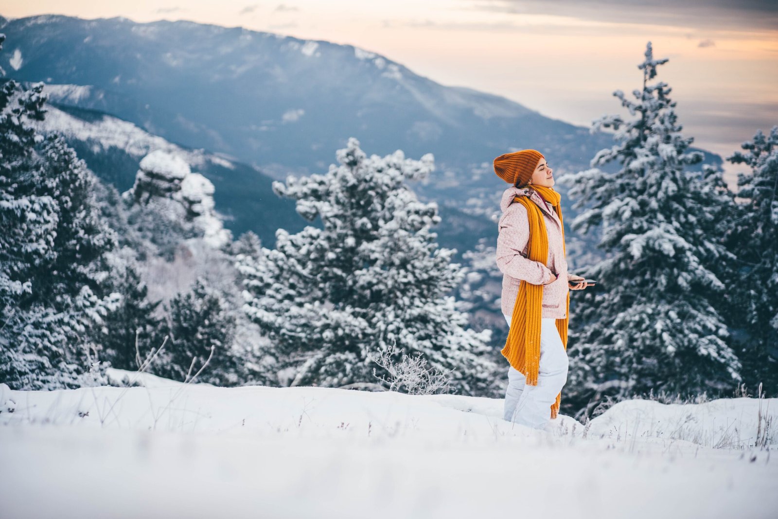 smiling-woman-in-snow-forest-2024-10-18-05-58-22-utc